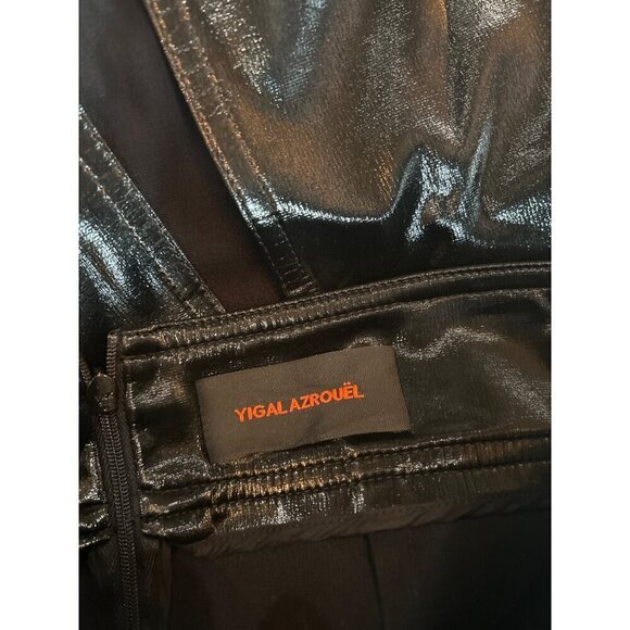 Yigal Azrouël Bonded Jersey Midi Skirt Black Womens SIze 0 - Picture 8 of 10